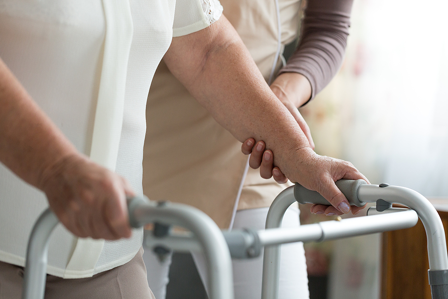 Using Walker During Physiotherapy